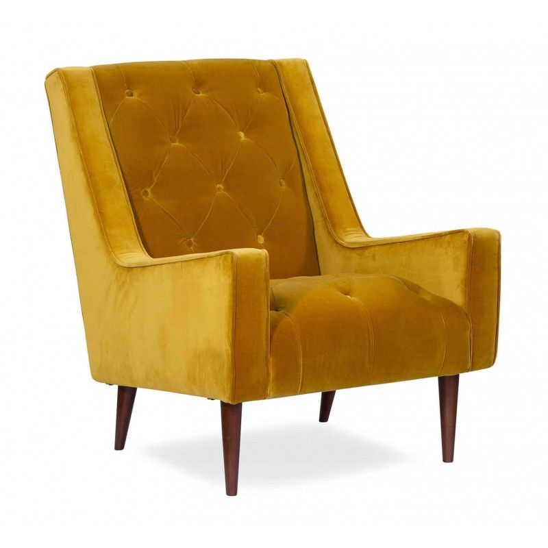 Кресло Krisel, желтое