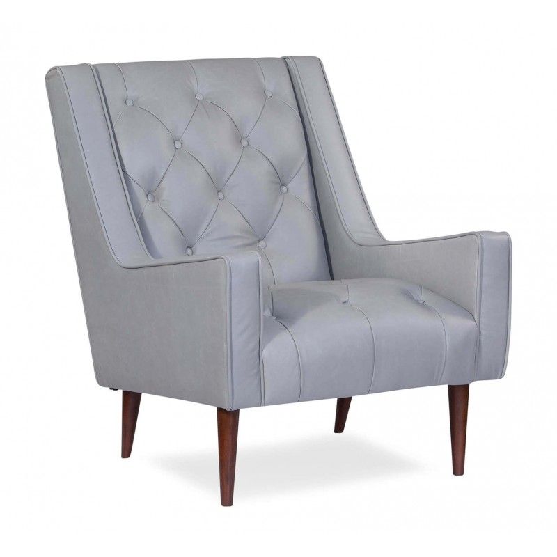 Кресло Krisel, серое, экокожа