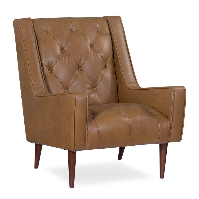 Кресло Krisel, коричневое, натуральная кожа