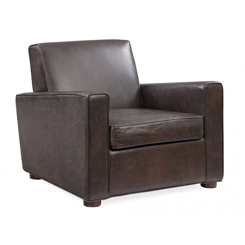 Кресло Maxwell, темно-коричневое, натуральная кожа
