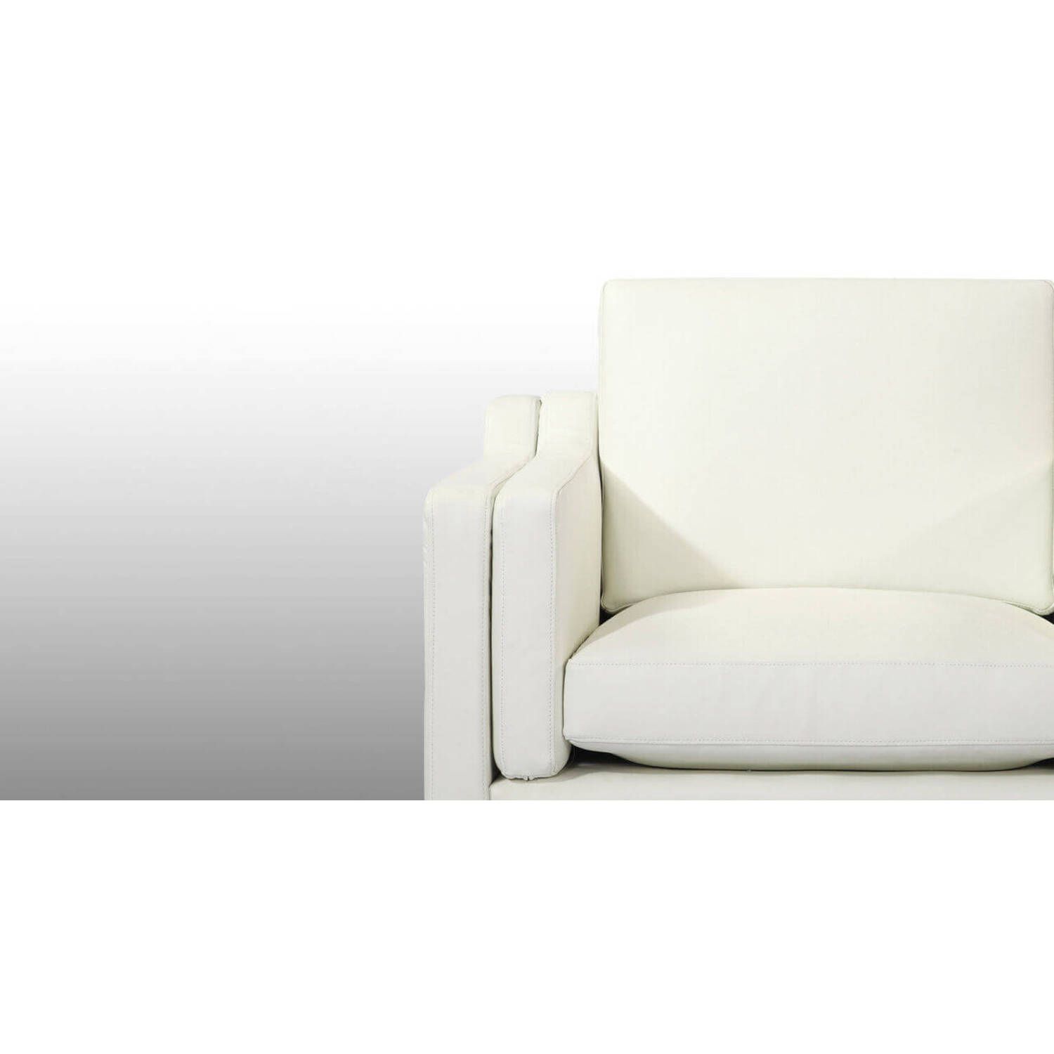 Кресло Monroe, белое, экокожа