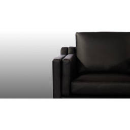 Кресло Monroe, черное, экокожа