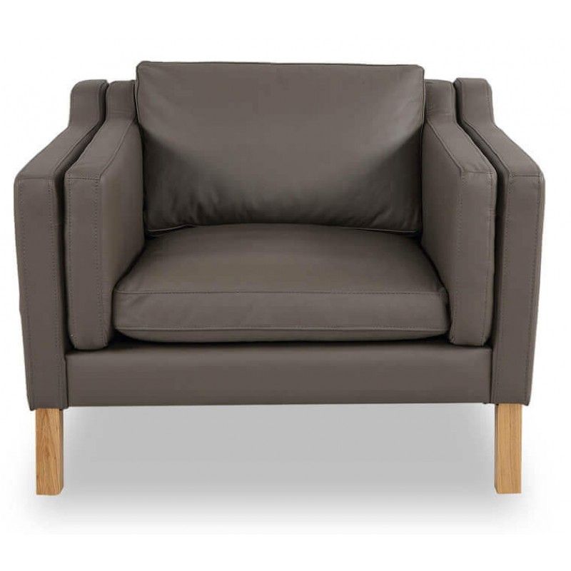 Кресло Monroe, серое, экокожа