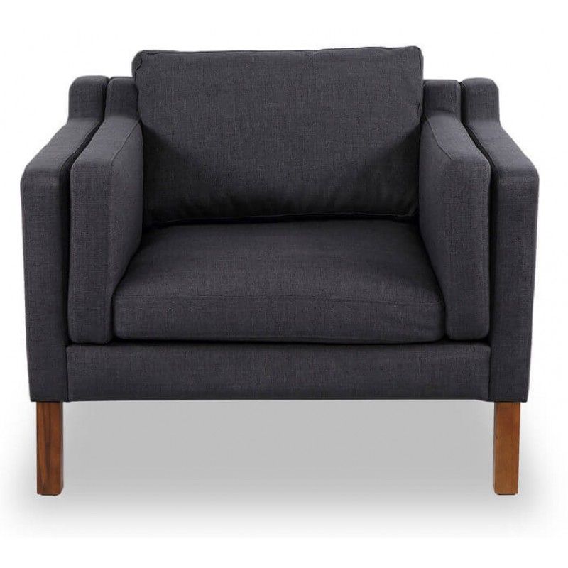 Кресло Monroe серо-синее