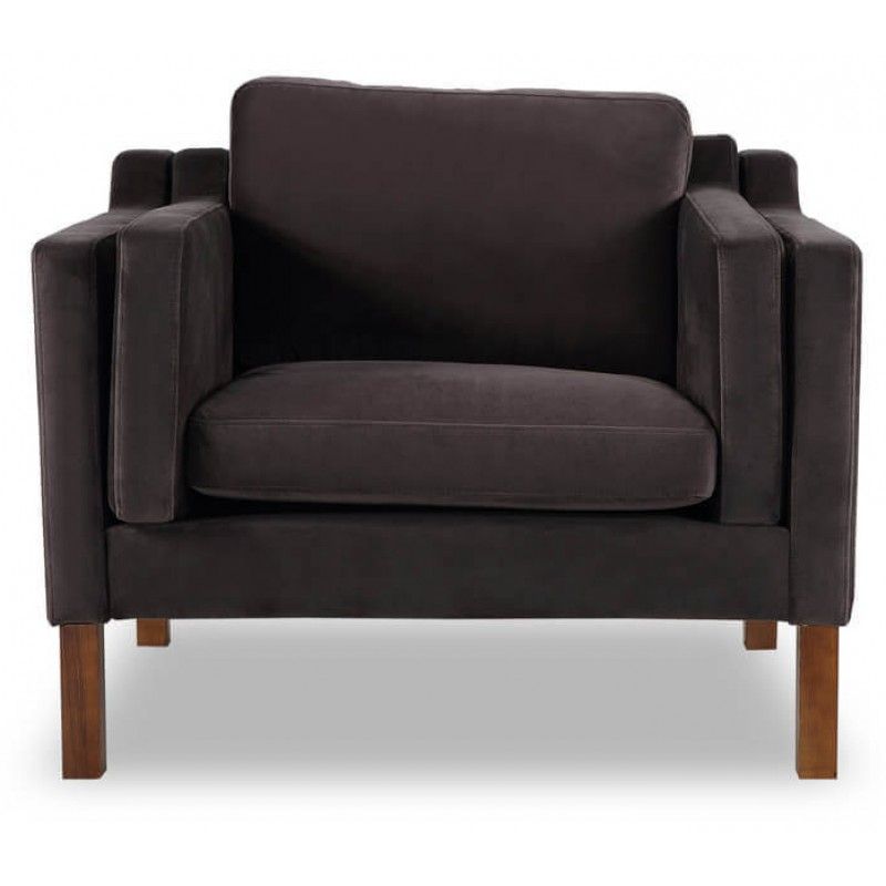 Кресло Monroe шоколадный вельвет