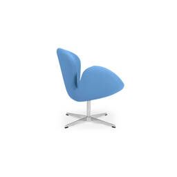 Кресло Swan синего цвета , тканевая обивка