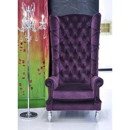 Кресло Baroque High Back, фиолетовое