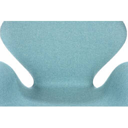 Голубое кресло Swan, тканевая обивка
