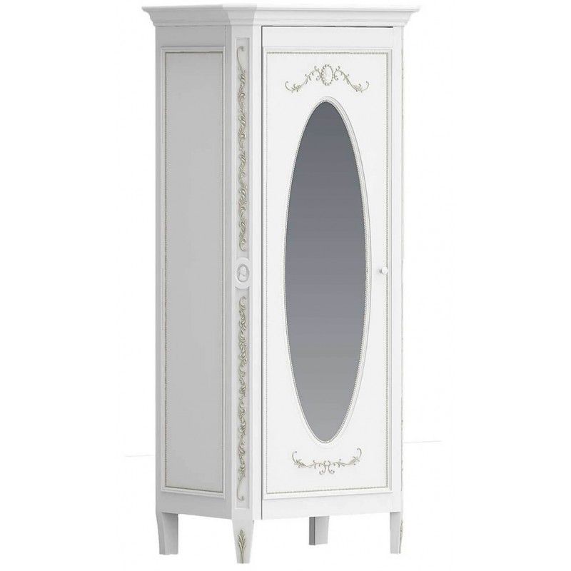 Шкаф однодверный с овальным зеркалом "Будуар"