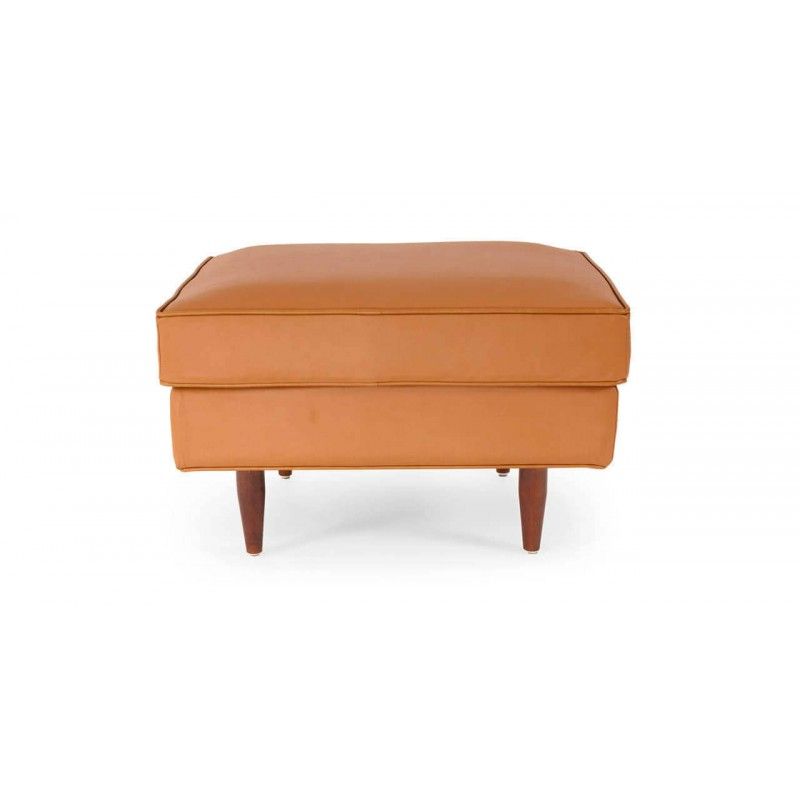 Пуф Eleanor, оранжевый кожаный
