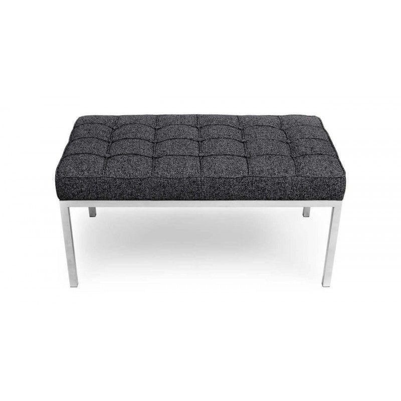 Банкетка Florence серая двухместная