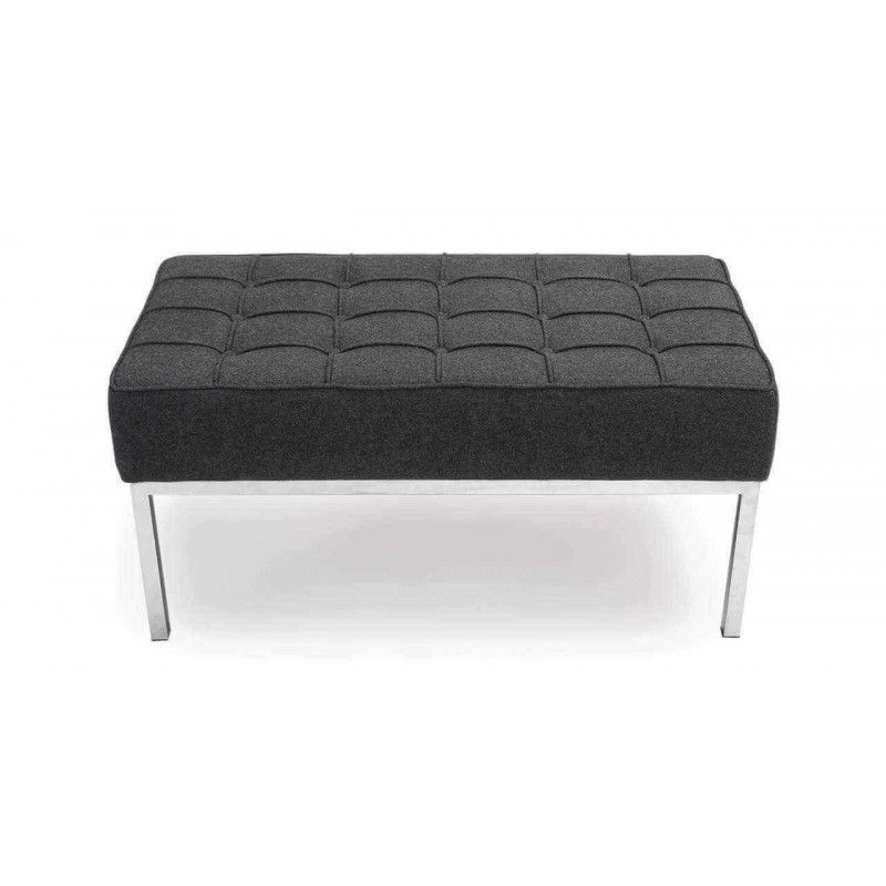 Банкетка Florence темно-серая двухместная