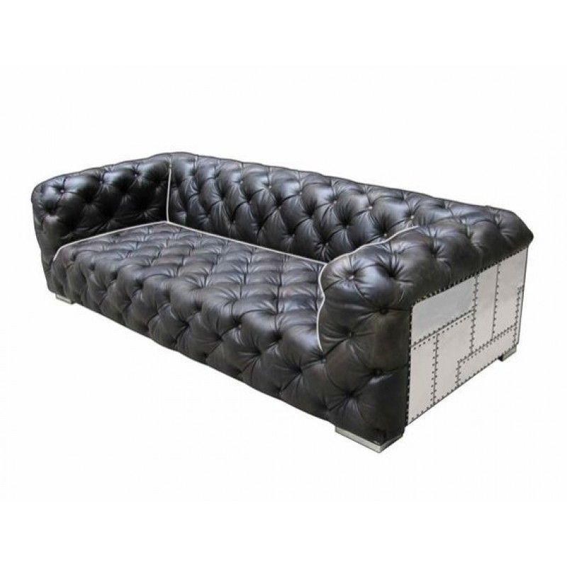 Диван Aviator Chesterfield, черный