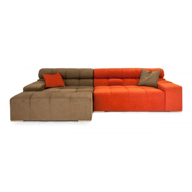 Диван Cubix, красно-серый