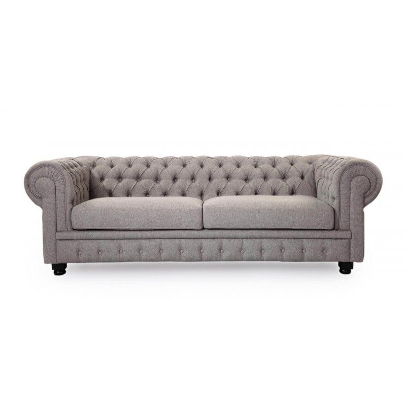 Диван Chesterfield, серый