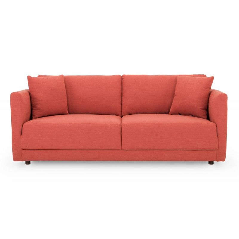 Диван Domus, прямой, коралловый