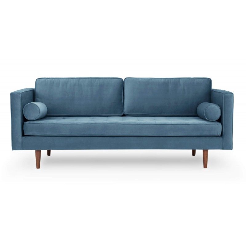 Диван Dwell, прямой, синий