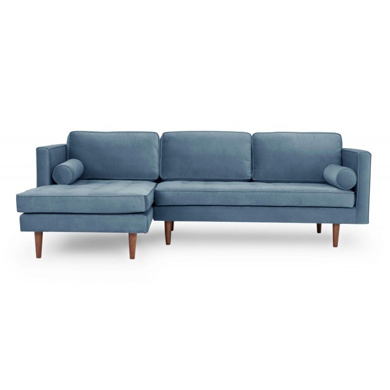 Диван Dwell, угловой, синий