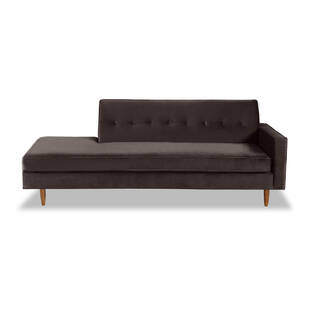 Прямой диван тахта Eleanor, коричневый