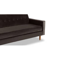 Прямой диван тахта Eleanor, коричневый