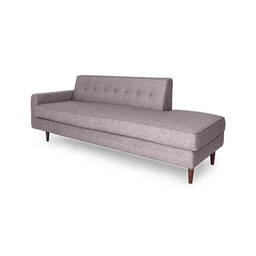 Прямой диван тахта Eleanor, серый