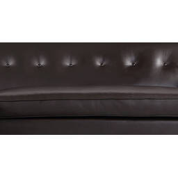 Угловой диван Eleanor, коричневый кожаный