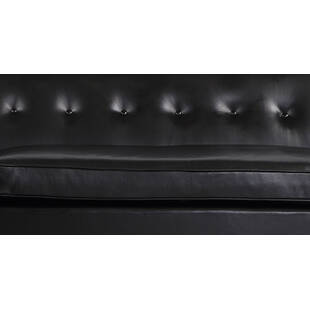 Угловой диван Eleanor, черный кожаный
