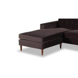 Угловой диван Eleanor, коричневый