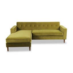 Угловой диван Eleanor, оливковый
