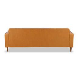 Угловой диван Eleanor, оранжевый кожаный