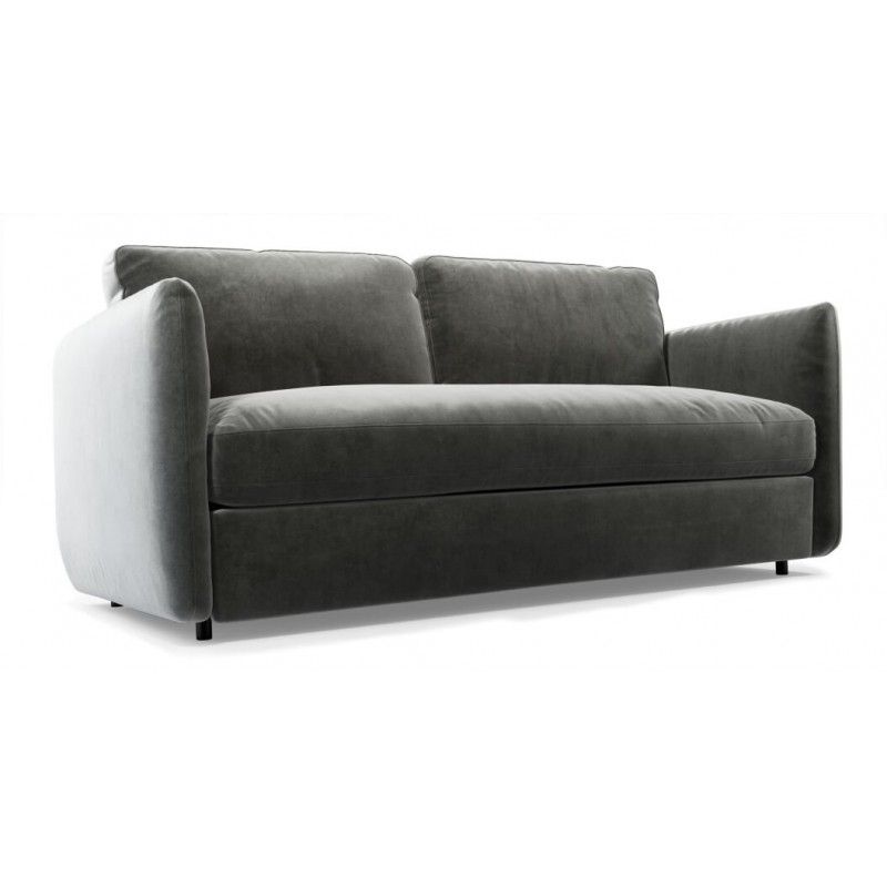 Диван Fletcher, серый, микровельвет