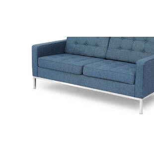 Синий двухместный диван Florence