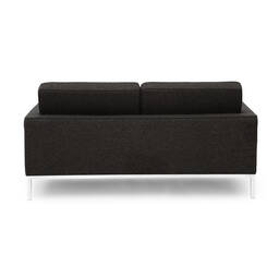 Черно-серый двухместный диван Florence