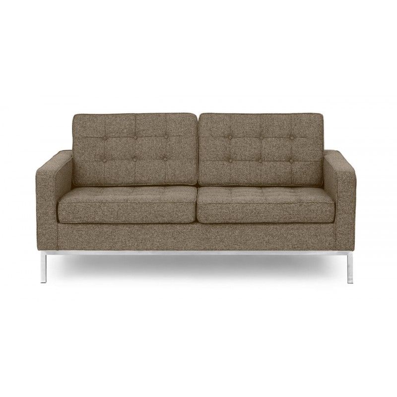 Коричневый двухместный диван Florence