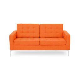 Оранжевый двухместный диван Florence