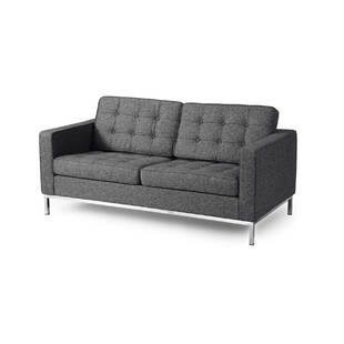 Серый двухместный диван Florence