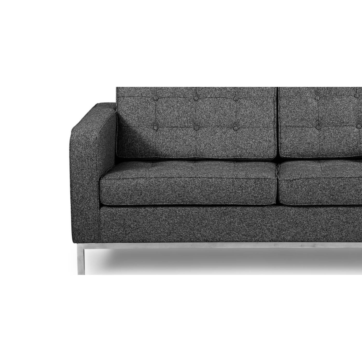 Серый двухместный диван Florence