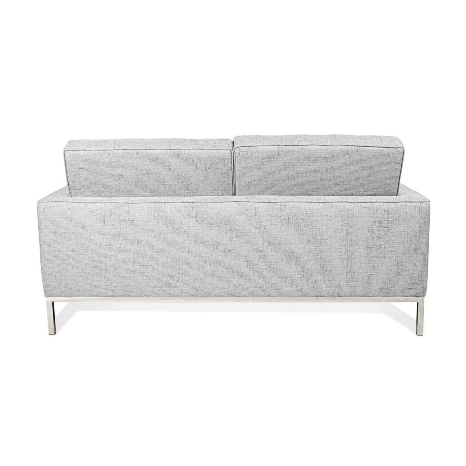 Светло-серый двухместный диван Florence