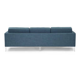 Синий трехместный диван Florence