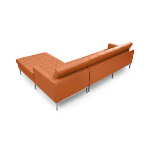 Оранжевый модульный диван Florence, экокожа