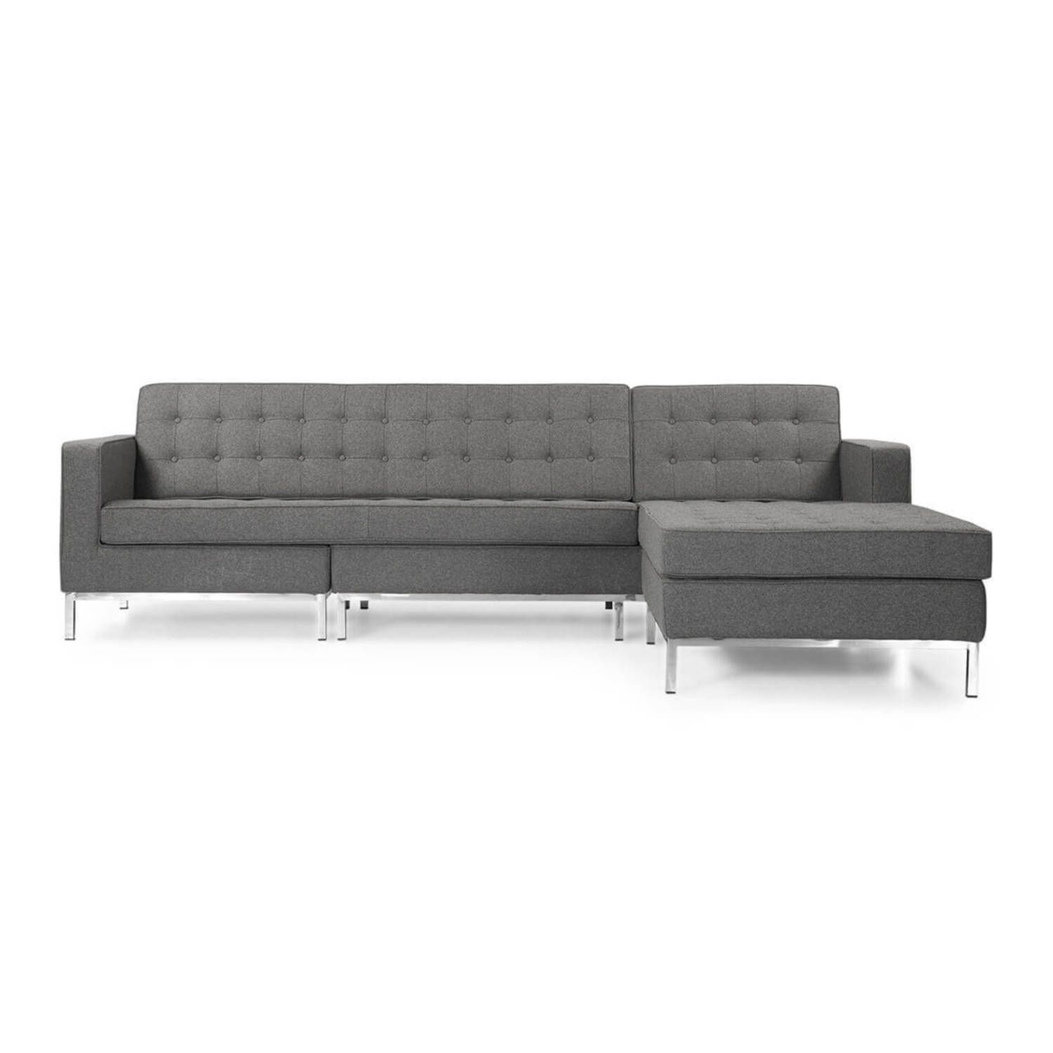 Серый модульный диван Florence