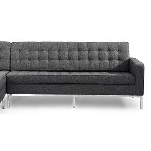 Серо-стальной модульный диван Florence