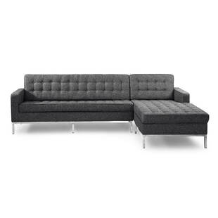 Серо-стальной модульный диван Florence