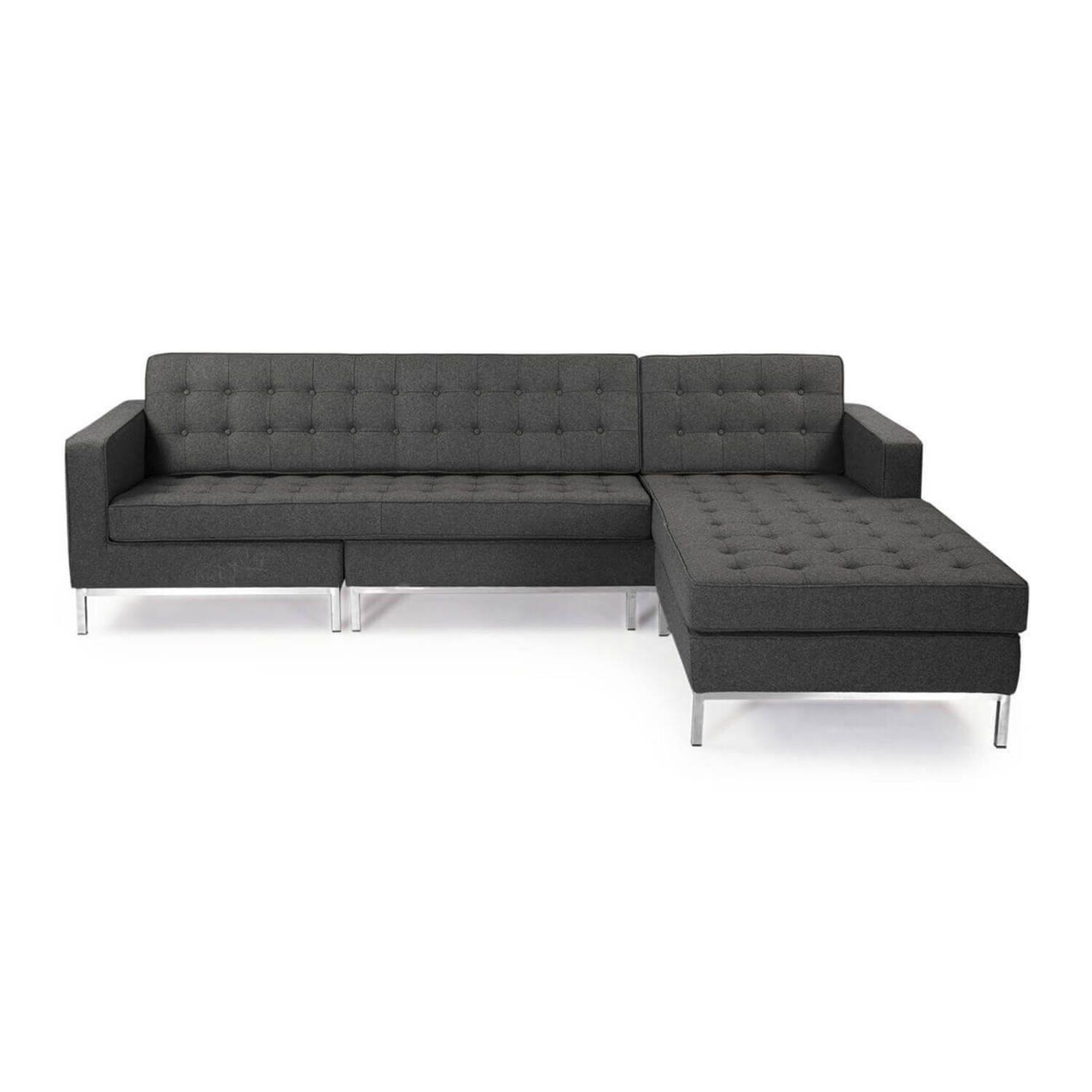 Темно-серый модульный диван Florence