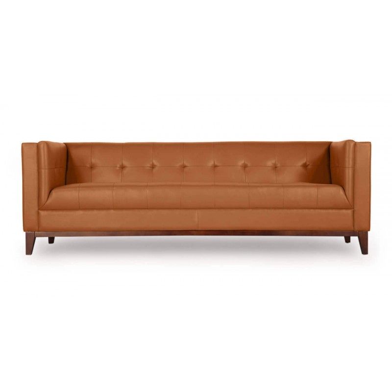 Диван Harrison, оранжевый, экокожа