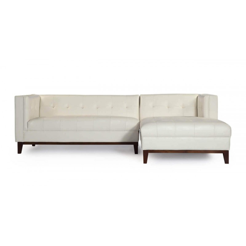 Диван Harrison модульный белый, экокожа