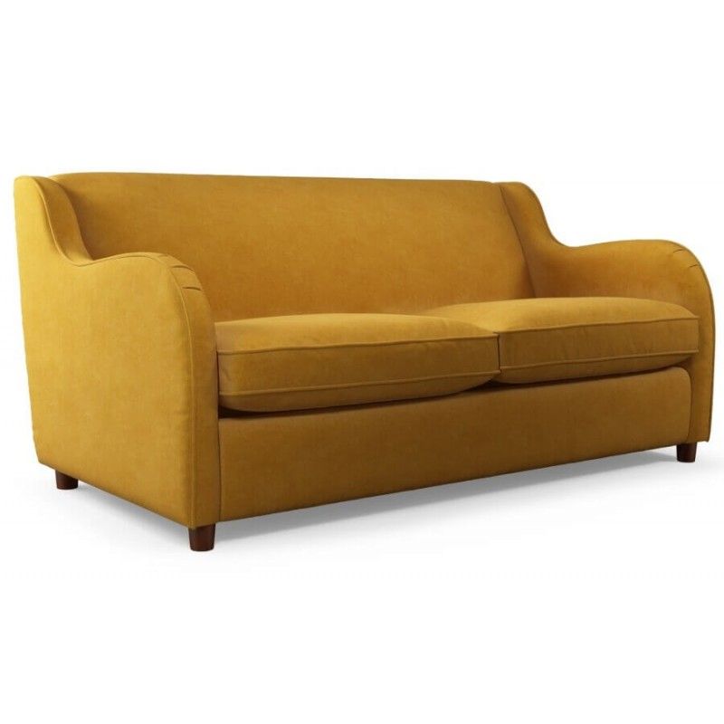 Диван Helena, со спальным механизмом, желтый