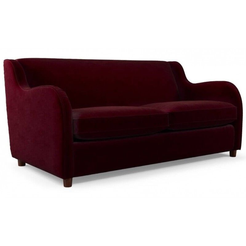 Диван Helena, со спальным механизмом, бордовый
