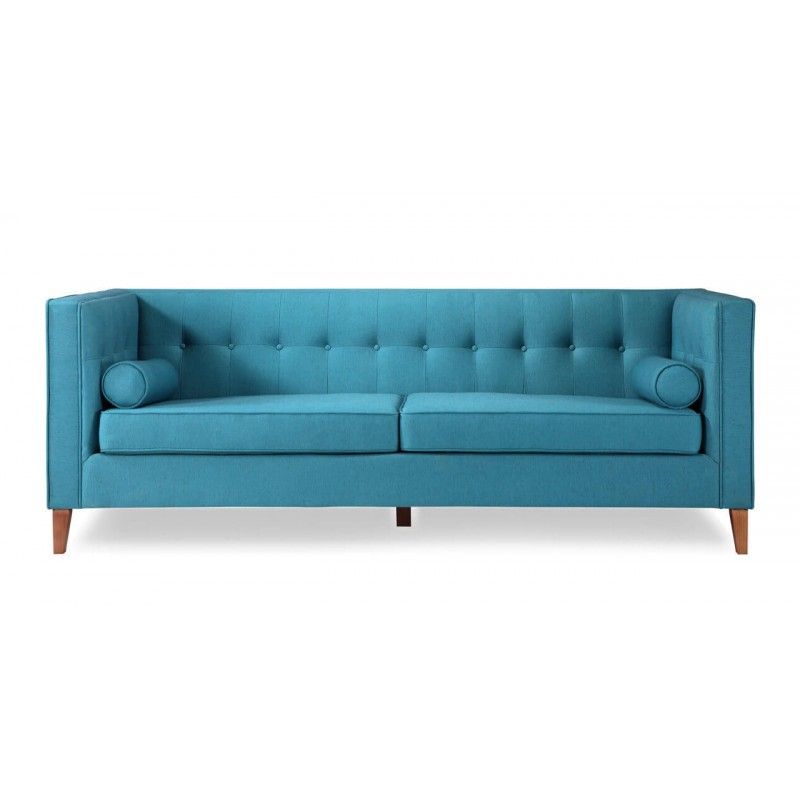 Голубой диван Jefferson, ткань