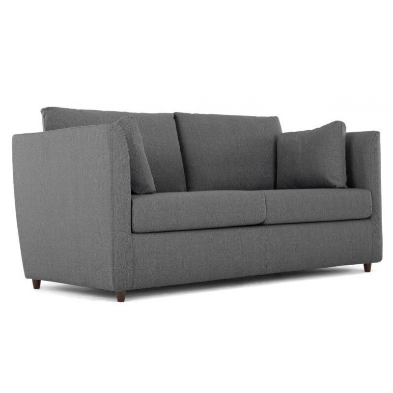 Диван Milner прямой, серый, рогожка